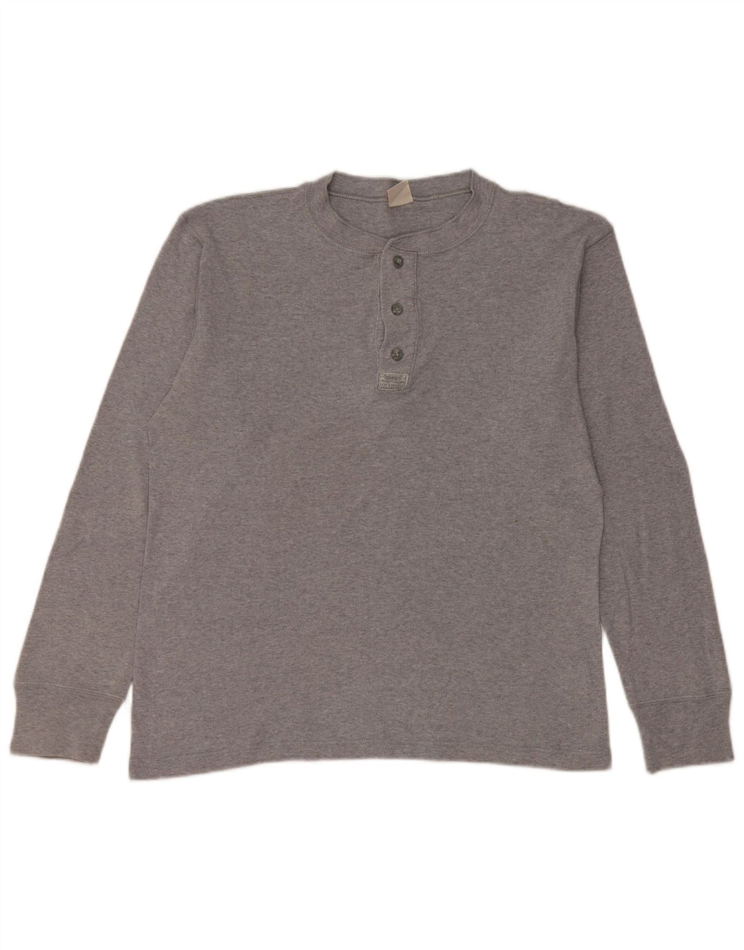 Męski top Levi's z długim rękawem, duży, szary, bawełniany