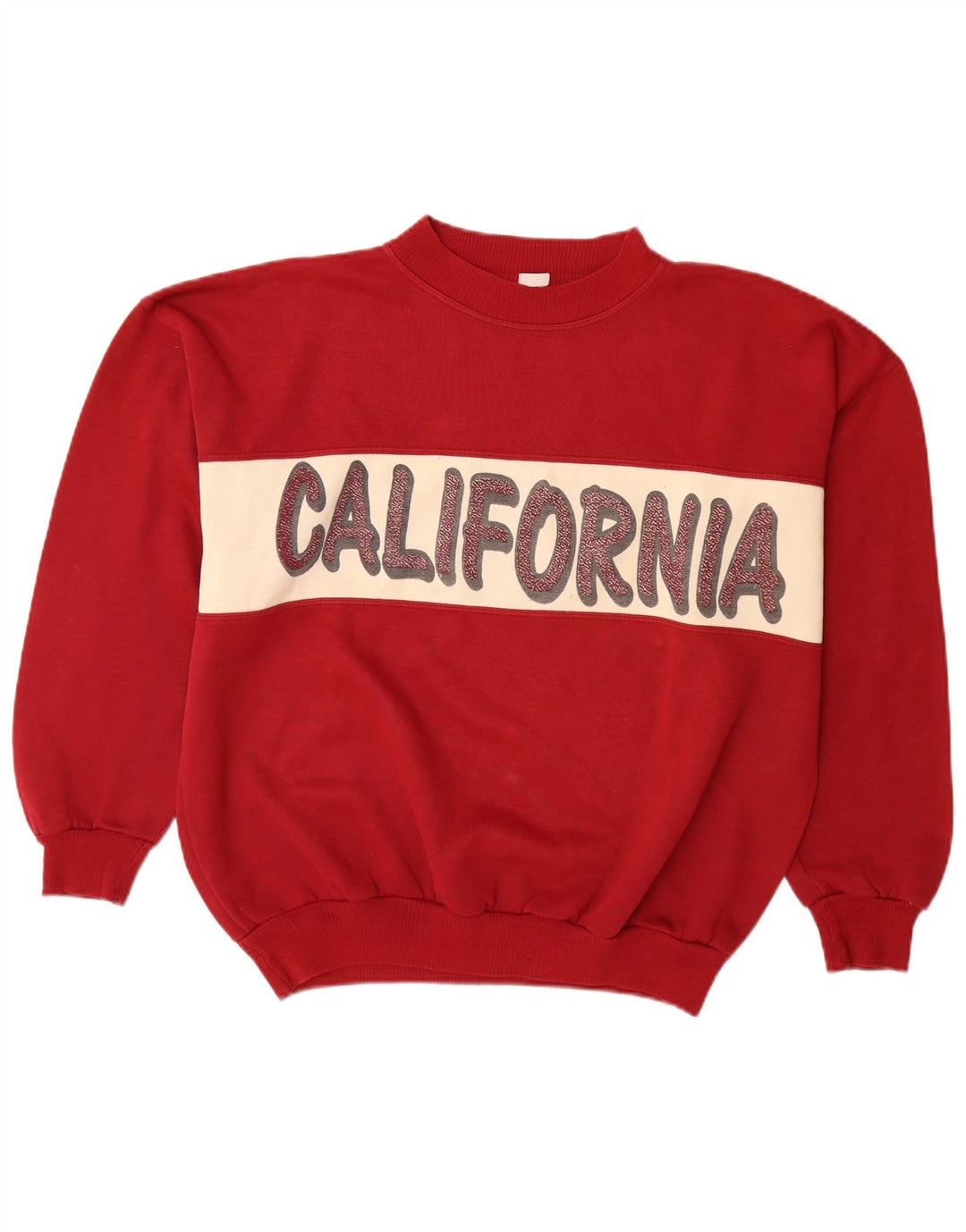 Męska bluza z grafiką w stylu vintage, sweter XL, kolor czerwony