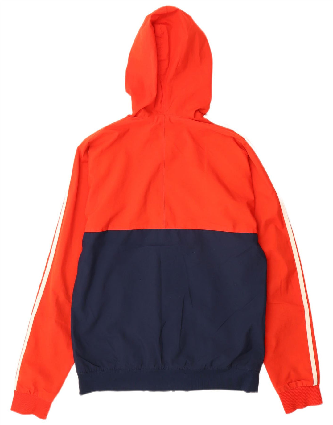 Męska kurtka przeciwdeszczowa ADIDAS z kapturem UK 36, mała, czerwona, poliestrowa