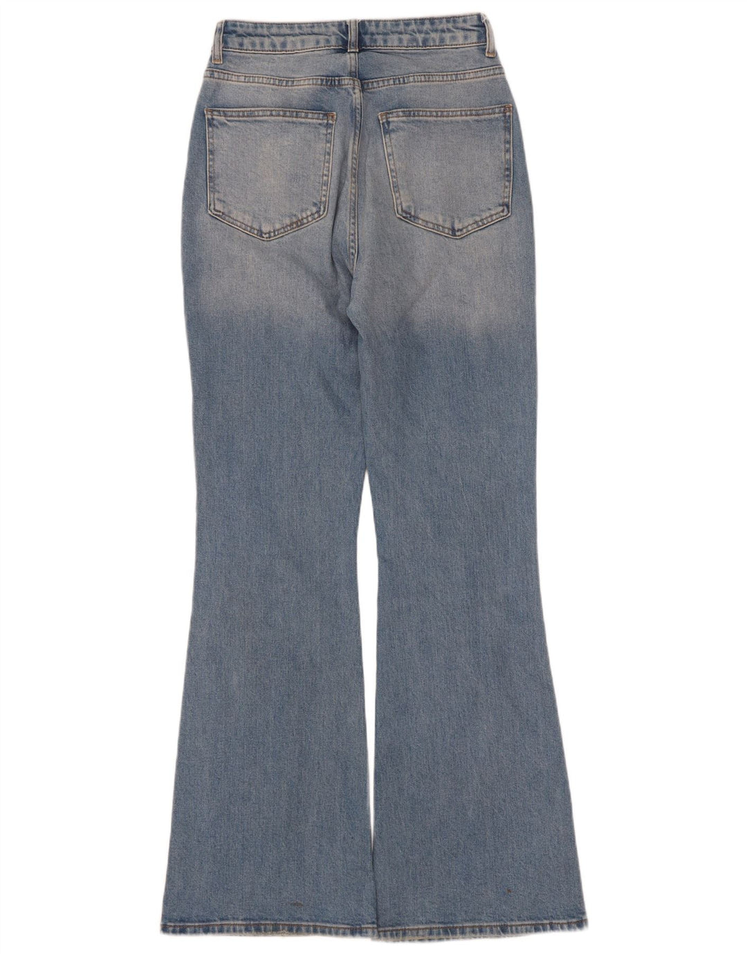 Vintage damskie jeansy rozkloszowane EU 36 małe W25 L32 niebieska bawełna