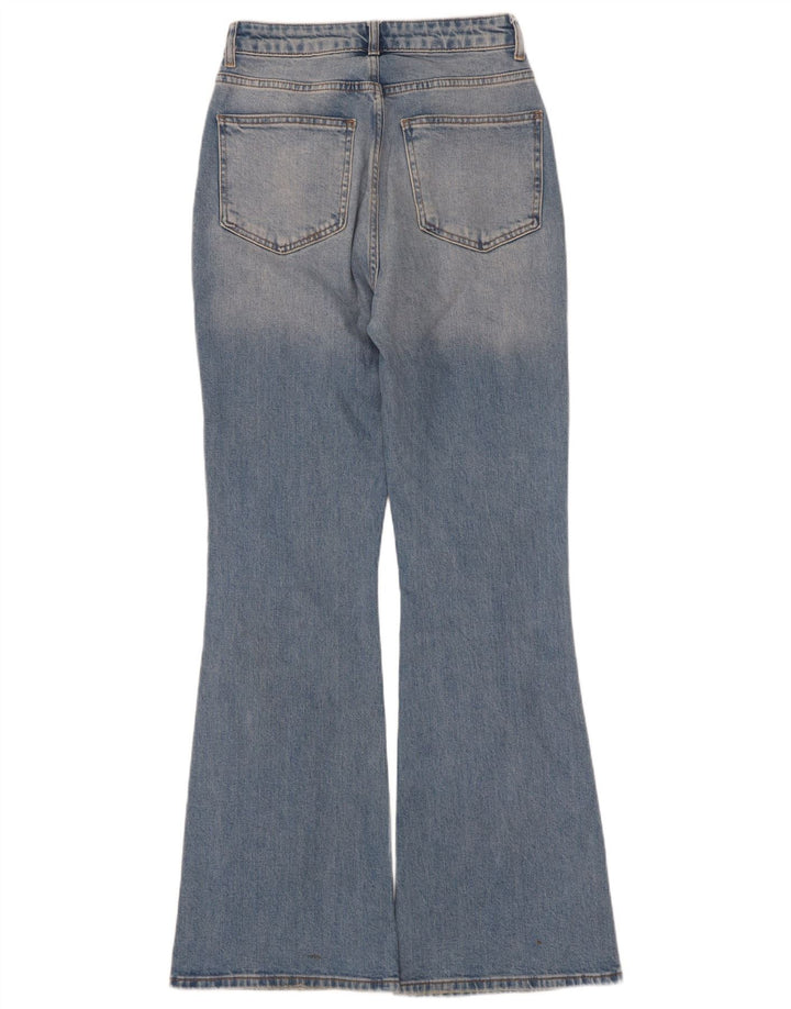 Vintage damskie jeansy rozkloszowane EU 36 małe W25 L32 niebieska bawełna