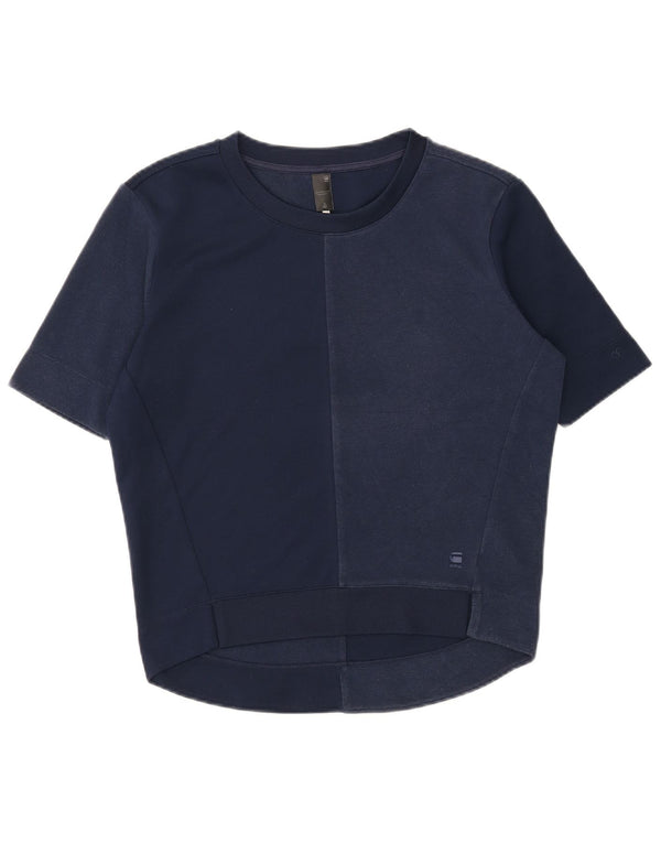 Damska koszulka oversize G-Star Top UK 10, mała, granatowa, poliester