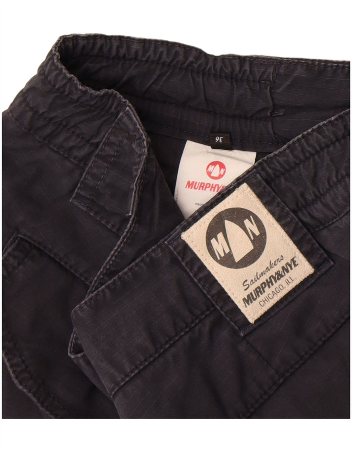 Męskie spodenki cargo Murphy & Nye W36, duże, granatowe, bawełniane