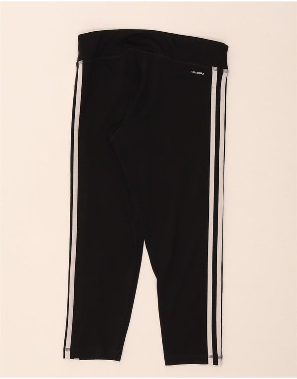 Legginsy Adidas Damskie Climalite Capri UK 8/10 Małe Czarne Poliester