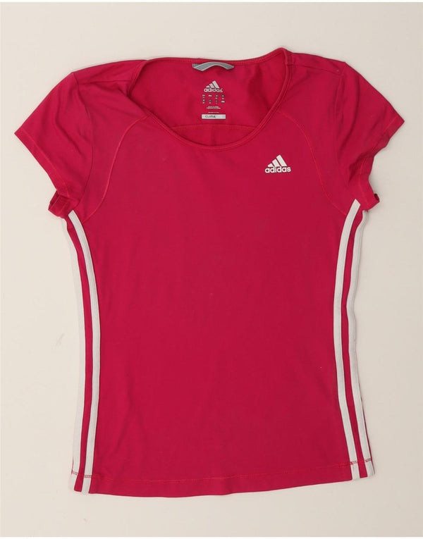 Damska koszulka Adidas Climalite Top UK 12 Średni Róż