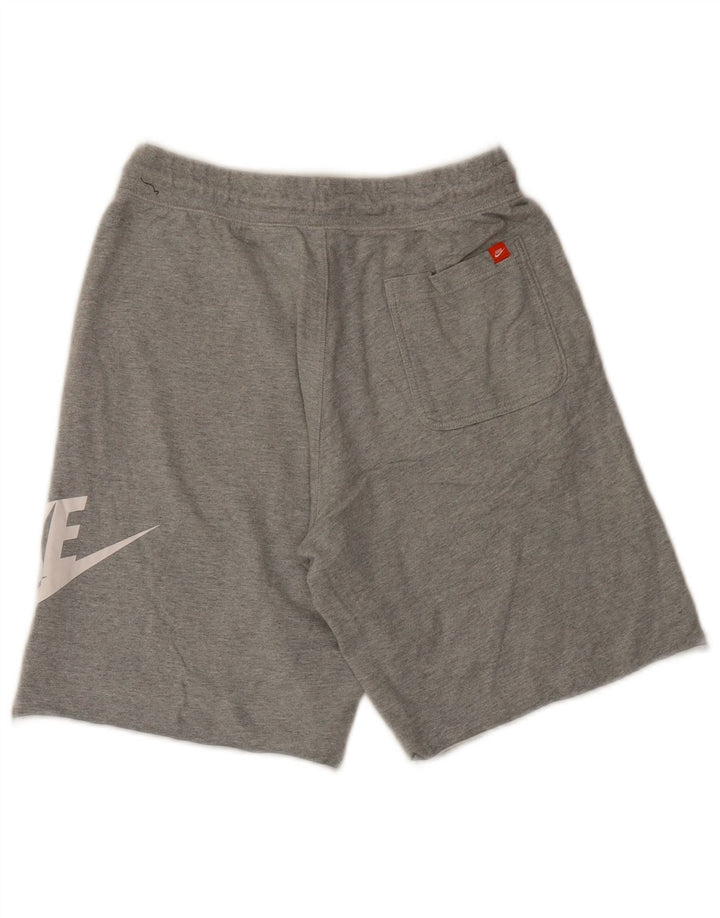 Męskie spodenki sportowe Nike z grafiką, średnioszare, bawełniane w cętki