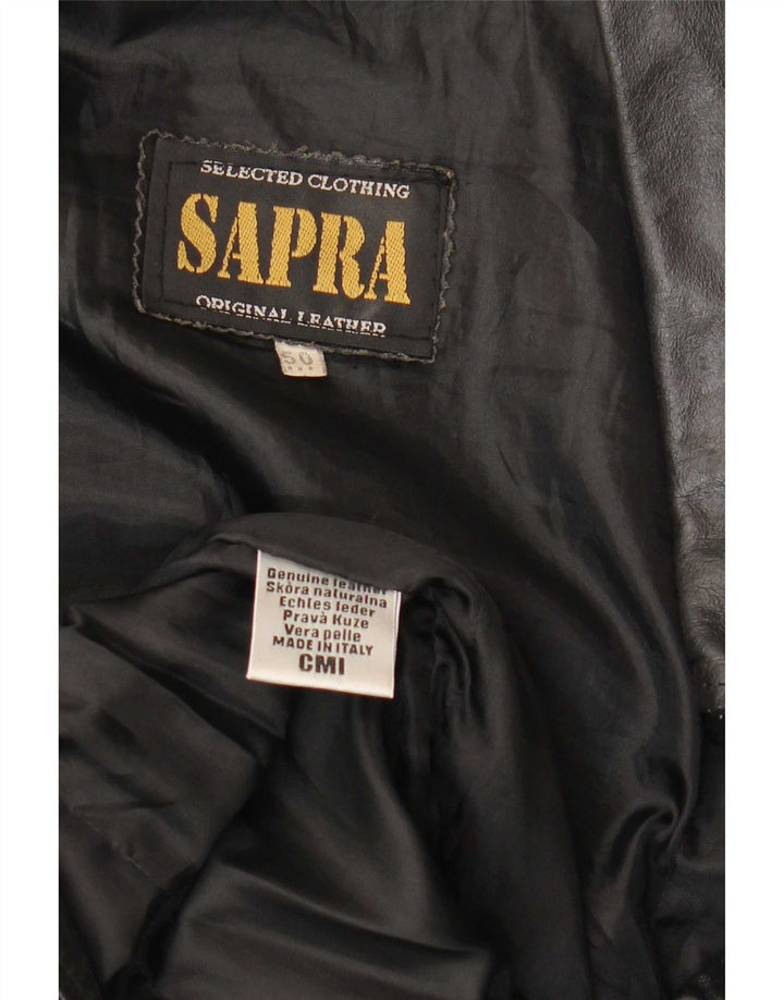 Vintage damska kurtka skórzana IT 50 XL czarna