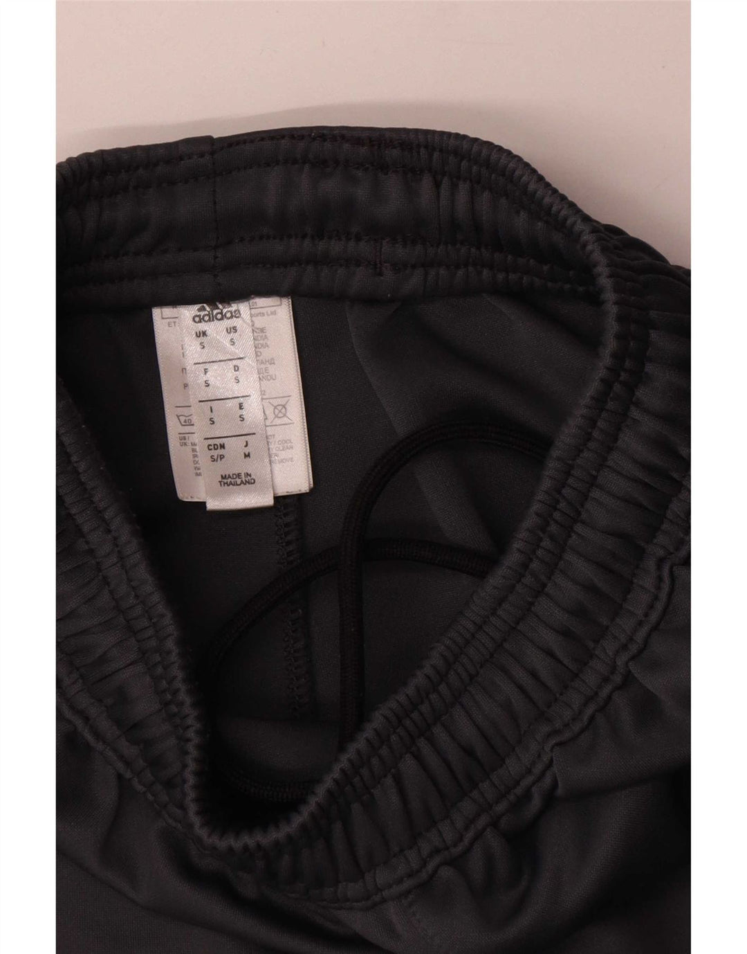Męskie spodnie dresowe Adidas Real Madryt, małe, granatowe, poliestrowe