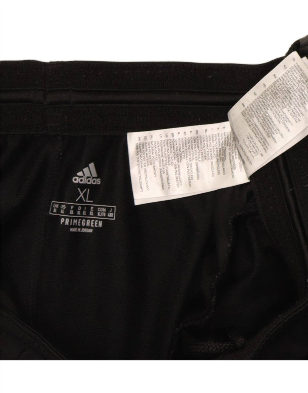 Męskie spodnie dresowe Adidas XL, czarne, poliestrowe