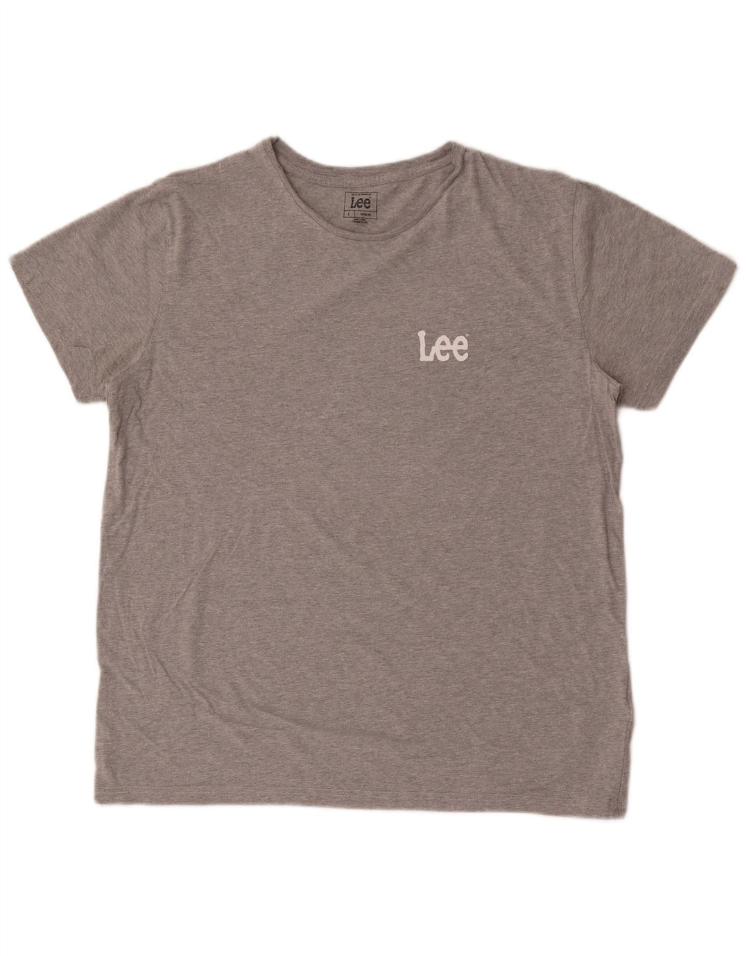 Męski T-shirt Lee, duży, szary, bawełniany