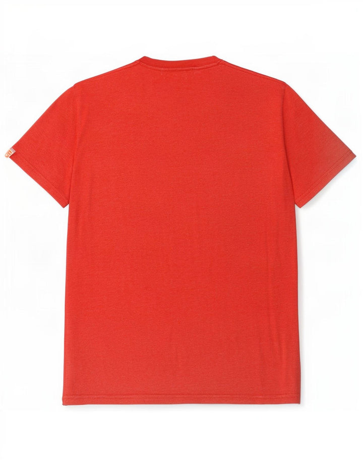 Męski T-shirt z grafiką Superdry, duży, czerwony, poliester