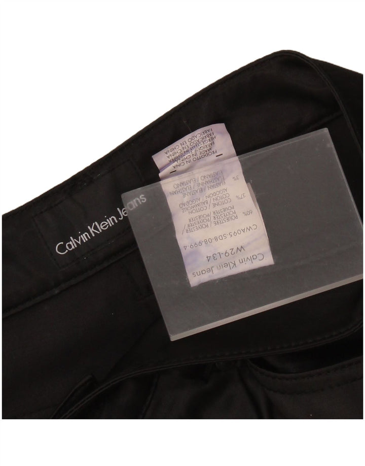 Damskie spodnie typu slim casual CALVIN KLEIN W29 L34 Czarny poliester