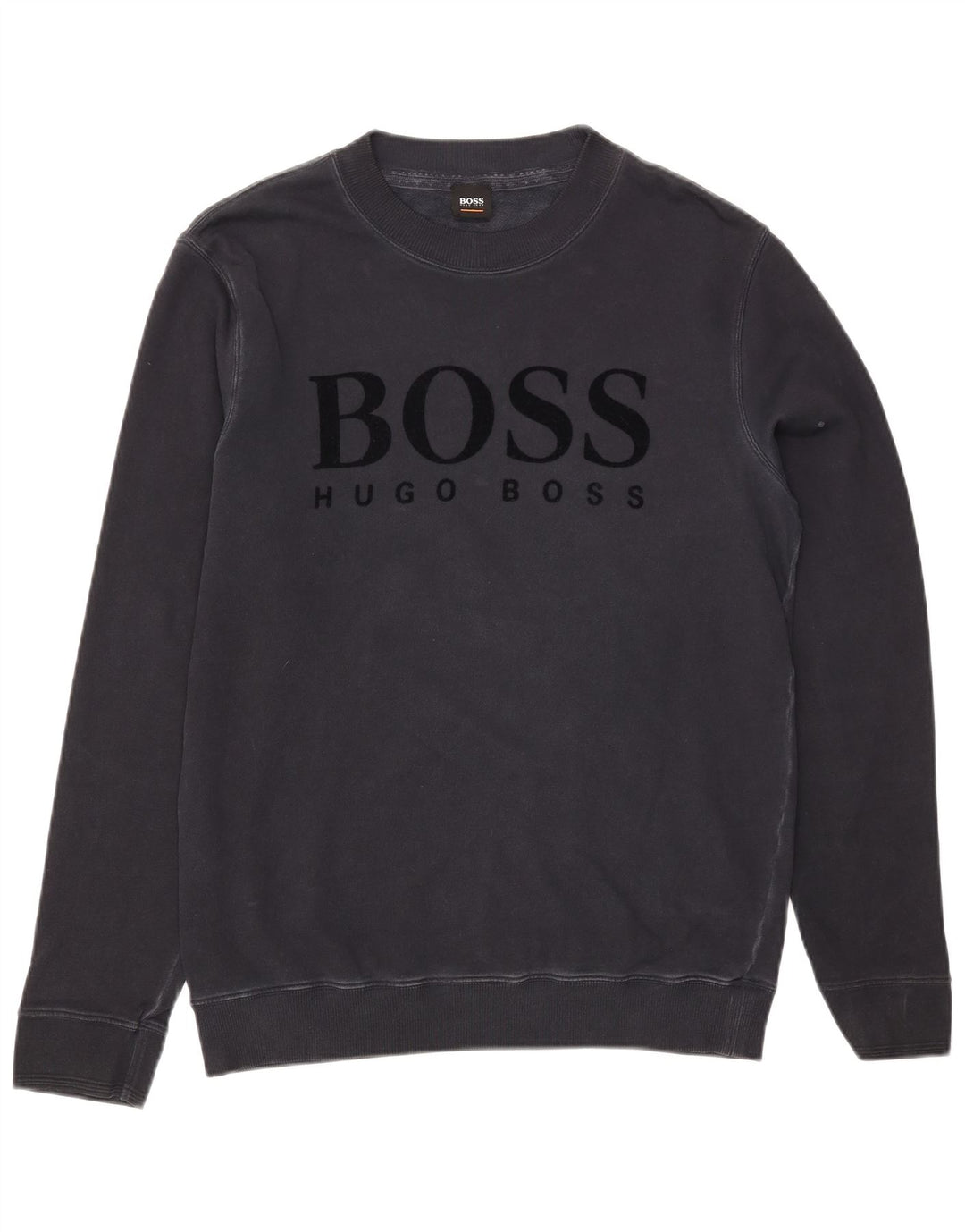 Męska bluza z grafiką Hugo Boss, średnia czarna bawełna