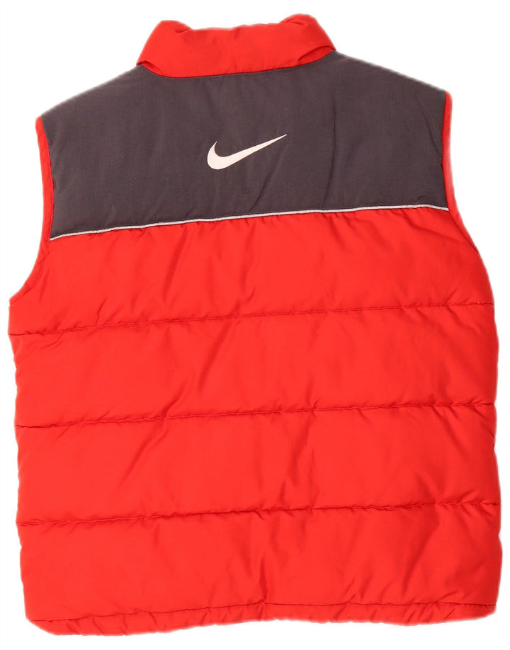 Chłopięca kamizelka Nike z wyściełaną grafiką, 10-11 lat, poliester w kolorze średniej czerwieni