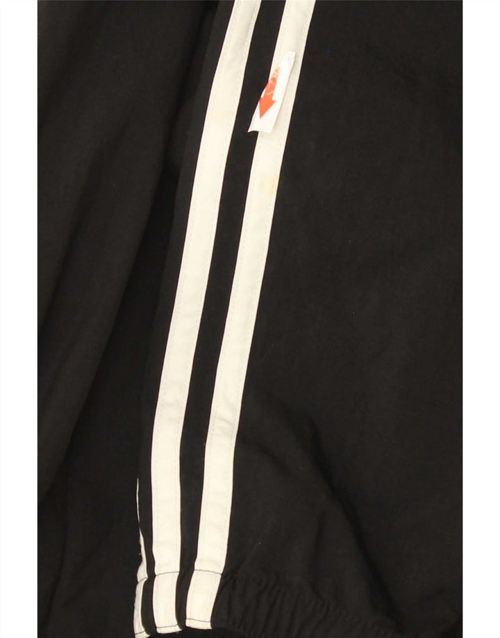 Męska bluza dresowa z kapturem Adidas, średnia czarna nylonowa