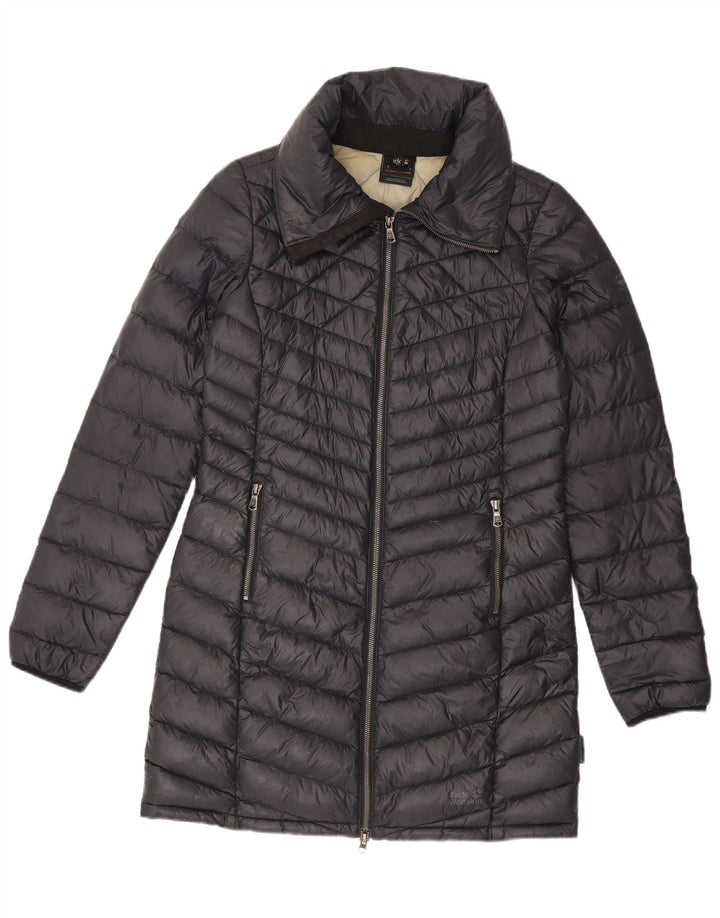 Damski płaszcz ocieplany Jack Wolfskin UK 8/10, mały, szary poliamid