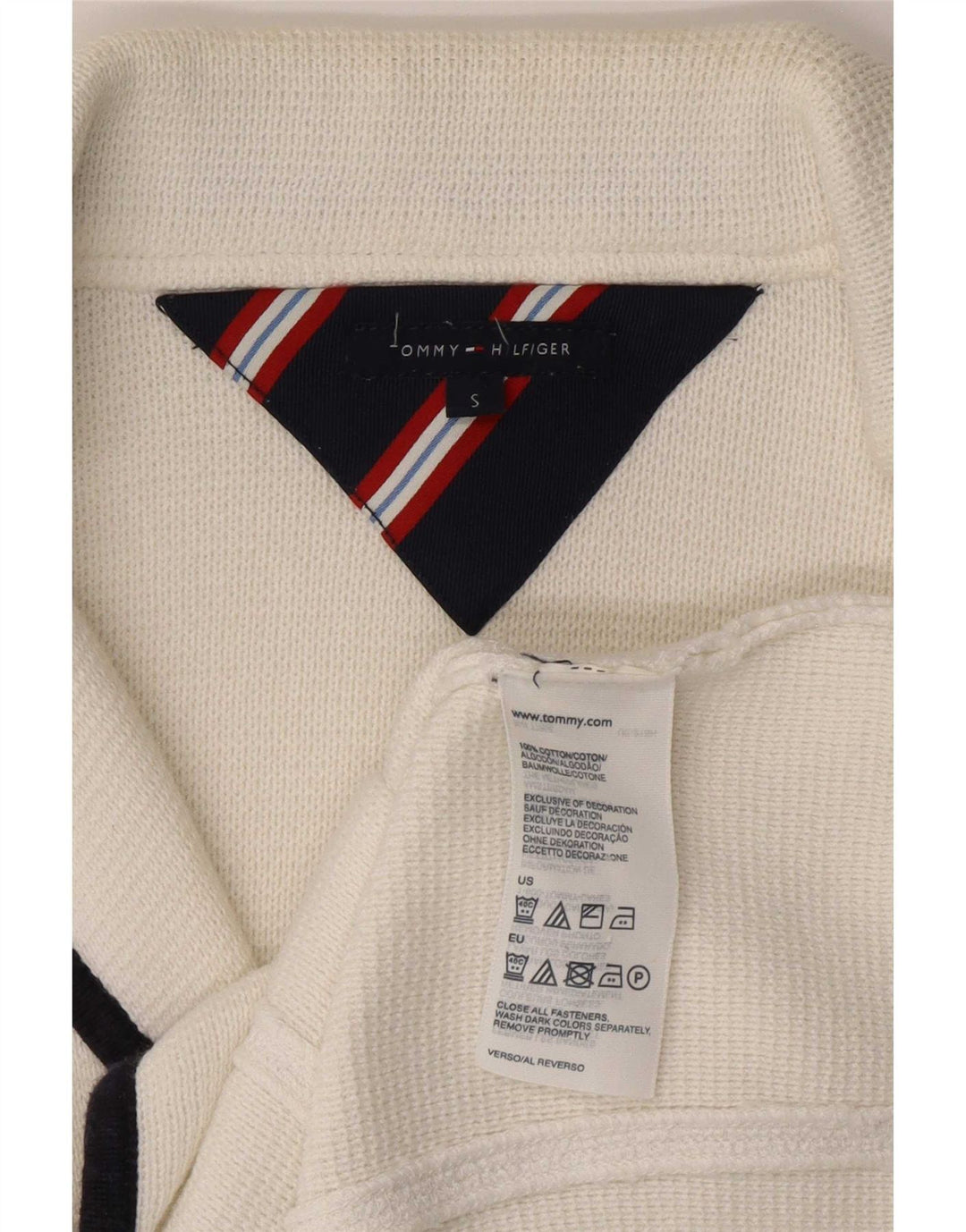 Damska marynarka zapinana na 3 guziki Tommy Hilfiger UK 8, mała biała