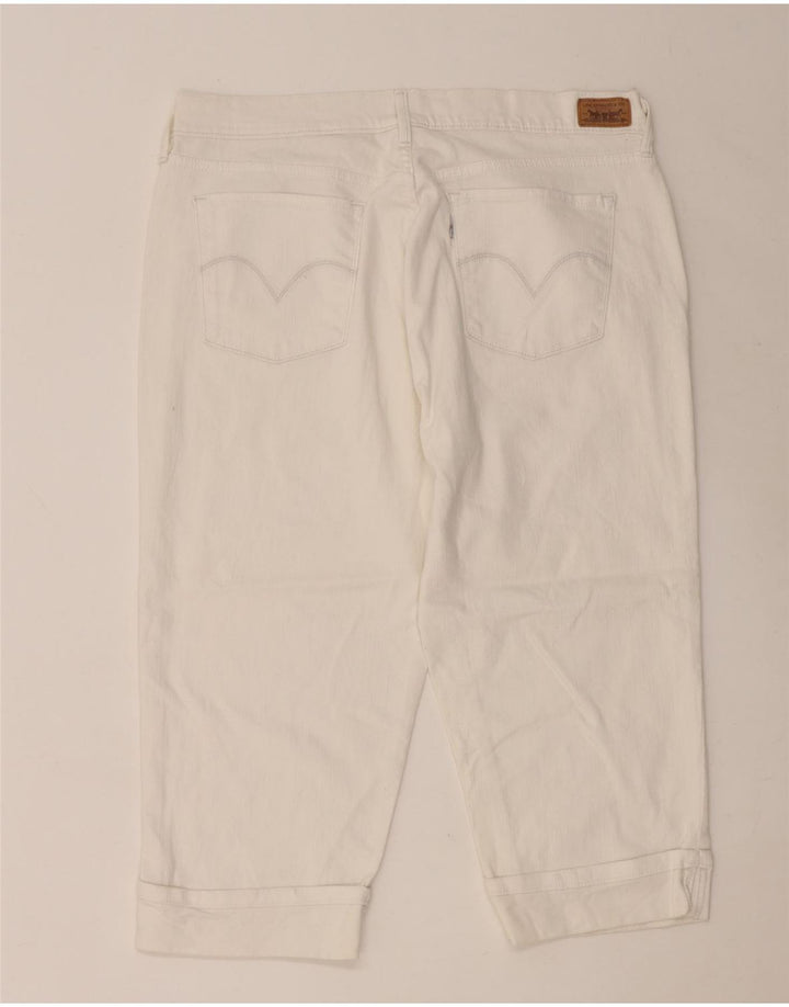 Dżinsy damskie LEVI'S 515 Capri US 14 duże W36 L20 biała bawełna