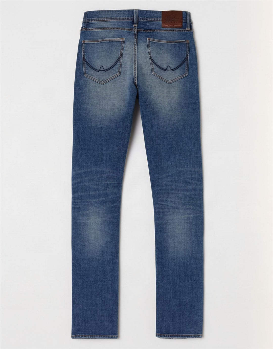 Męskie jeansy Superdry Corporal Distressed W31 L32 Niebieskie, bawełniane
