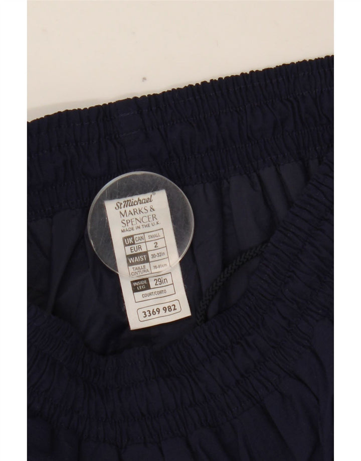 Męskie spodnie dresowe Marks & Spencer, małe, granatowe, nylonowe