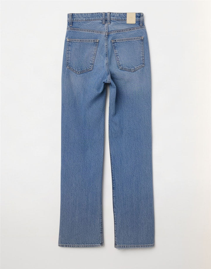 Damskie proste dżinsy Zara EU 38 Small W28 L29 Niebieskie bawełniane