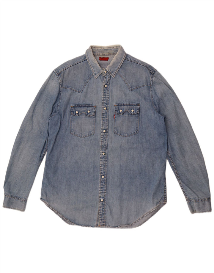 Męska koszula dżinsowa Levi's, duża, niebieska, bawełniana
