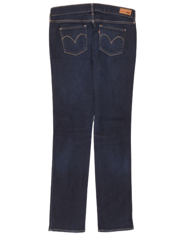 Levi's Womens Slight Curve Modern Rise Straight Jeans W30 L32 Navy Blue