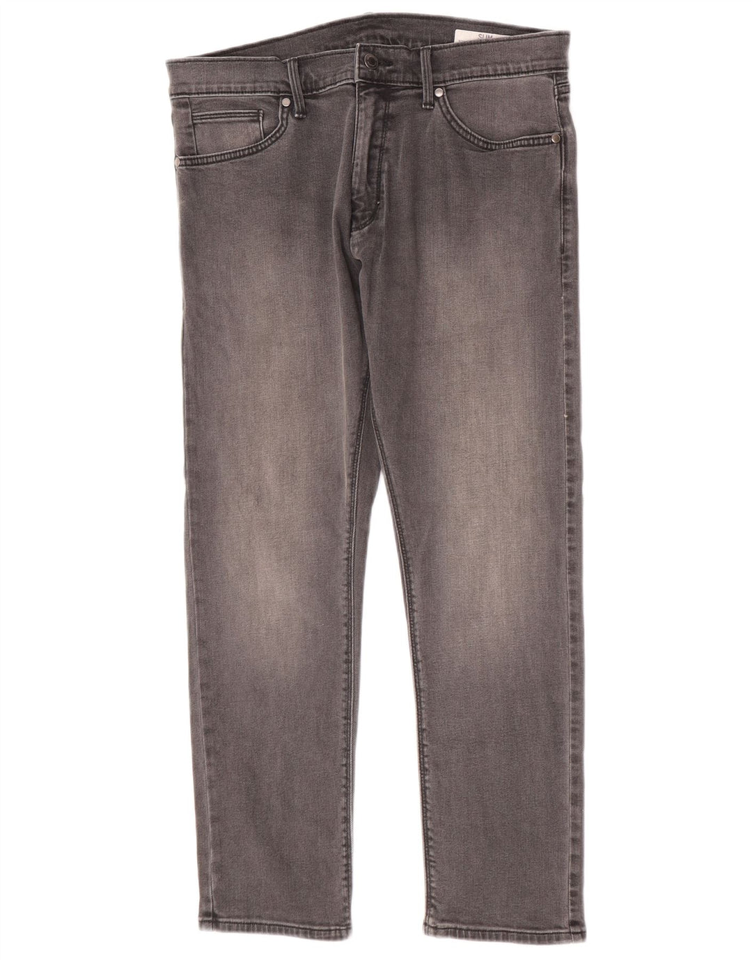Marks & Spencer Męskie jeansy slim W34 L29 Szara bawełna