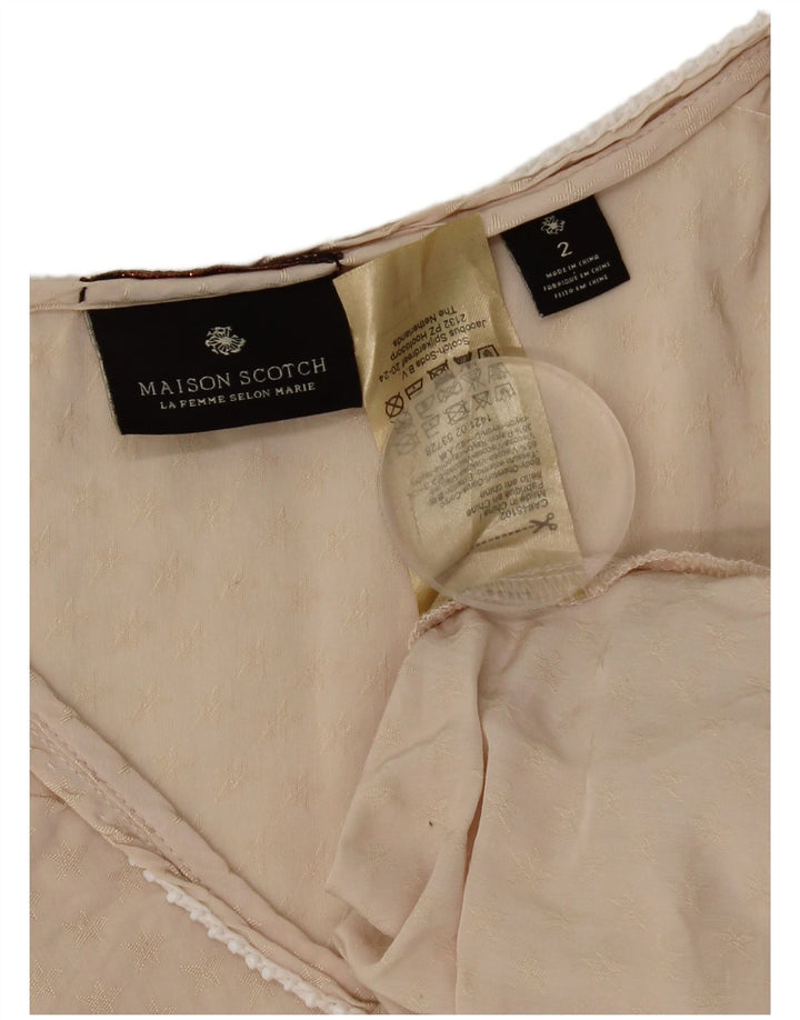 Damska kamizelka oversize Maison Scotch US 2 XS w kolorze beżowej wiskozy