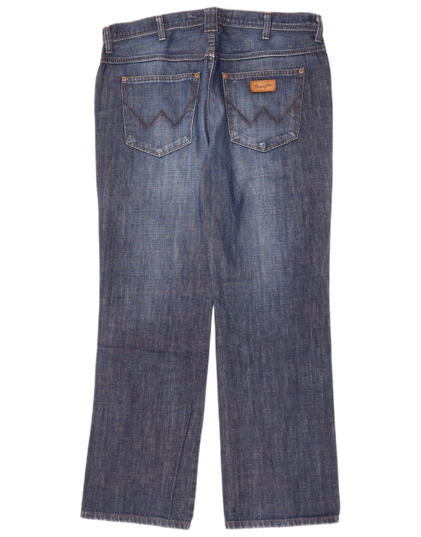 WRANGLER Męskie proste dżinsy Roxboro W36 L32 Niebieskie bawełniane