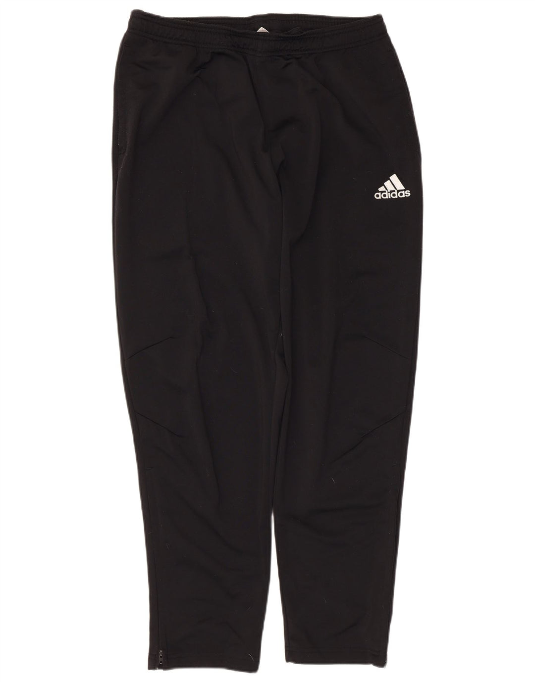 Męskie spodnie dresowe Adidas, duże, czarne, poliestrowe, sportowe