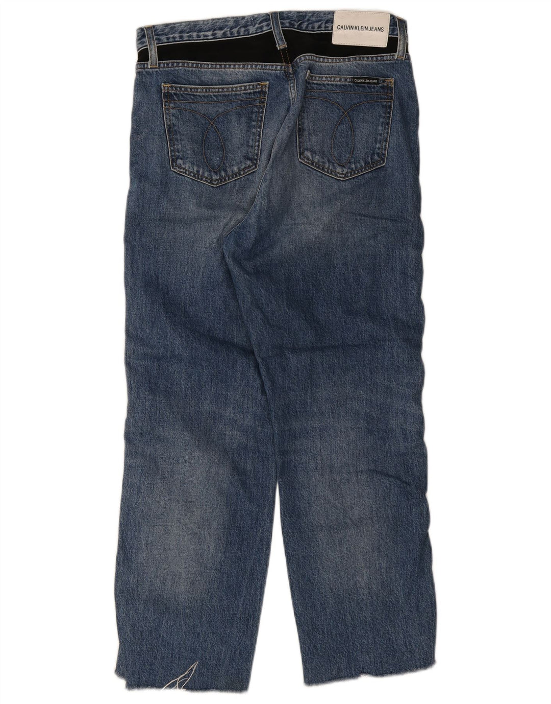 Damskie proste dżinsy Calvin Klein W30 L26 Niebieskie bawełniane