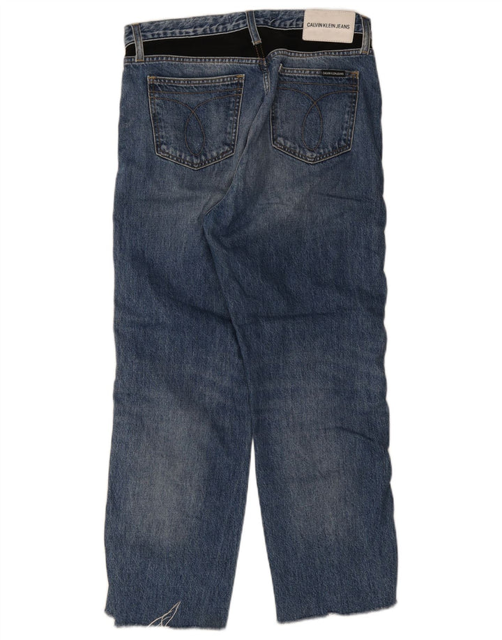 Damskie proste dżinsy Calvin Klein W30 L26 Niebieskie bawełniane