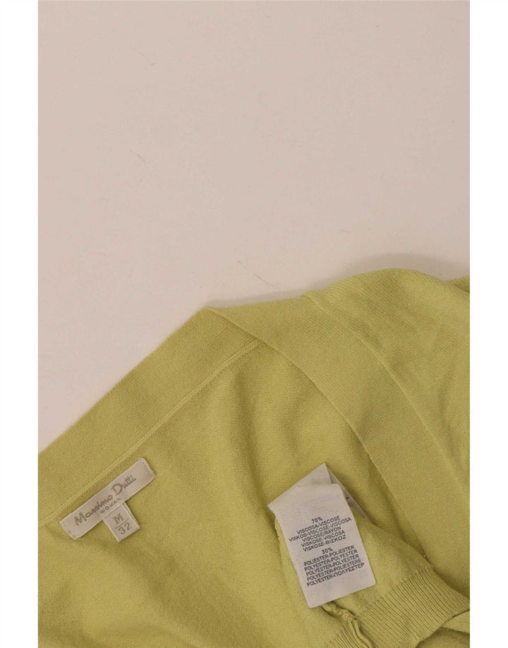 Sweter damski Massimo Dutti UK 12, średni żółty wiskoza