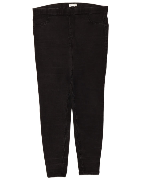 Marks & Spencer Damskie jeansy Jegging UK 18 XL W38 L28 Czarna bawełna