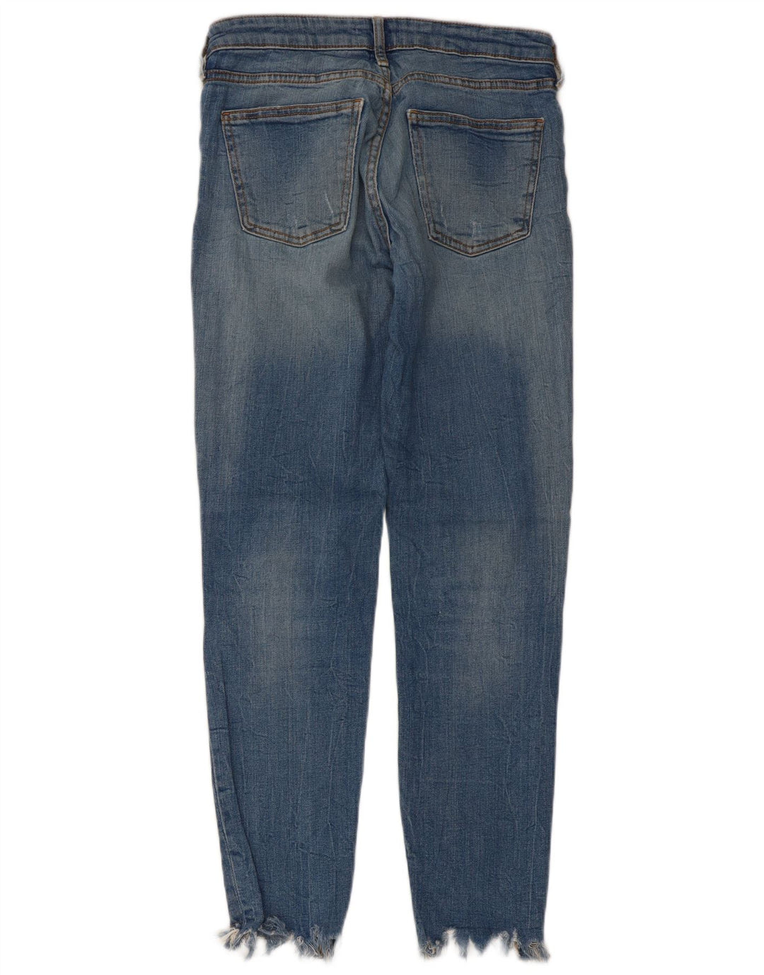 Damskie jeansy Zara w trudnej sytuacji EU 38 Small W28 L28 Niebieskie