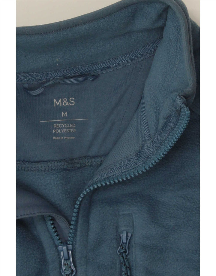 Męska kurtka polarowa Marks & Spencer UK 38, średni niebieski, poliester