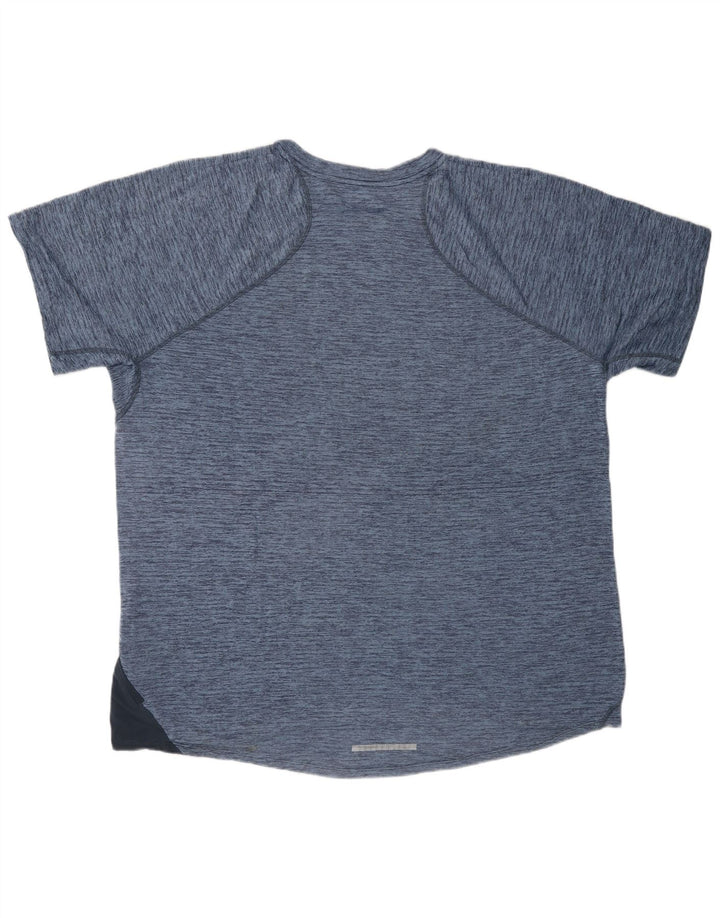 Męski T-shirt NIKE Dri Fit, top XL, niebieski, nakrapiany poliester