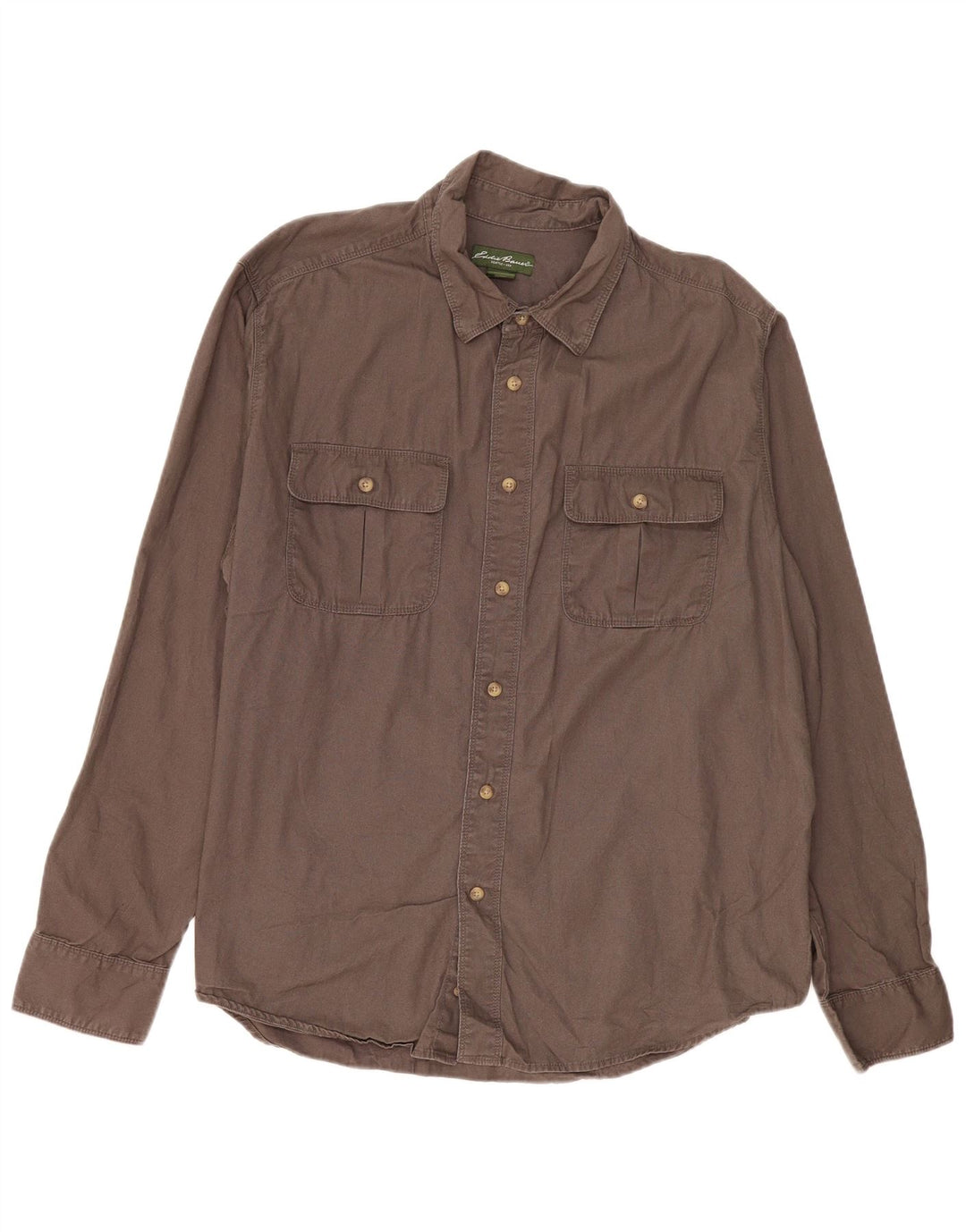 Koszula męska Eddie Bauer 2XL, brązowa, bawełniana
