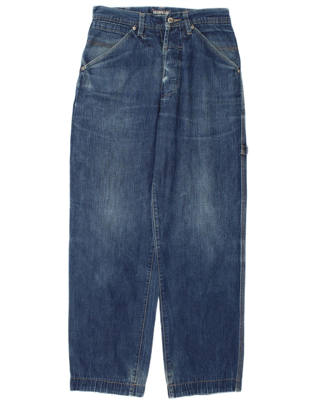 Męskie jeansy Caterpillar Cargo Straight W28 L31 Niebieskie bawełniane