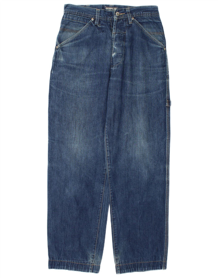 Męskie jeansy Caterpillar Cargo Straight W28 L31 Niebieskie bawełniane