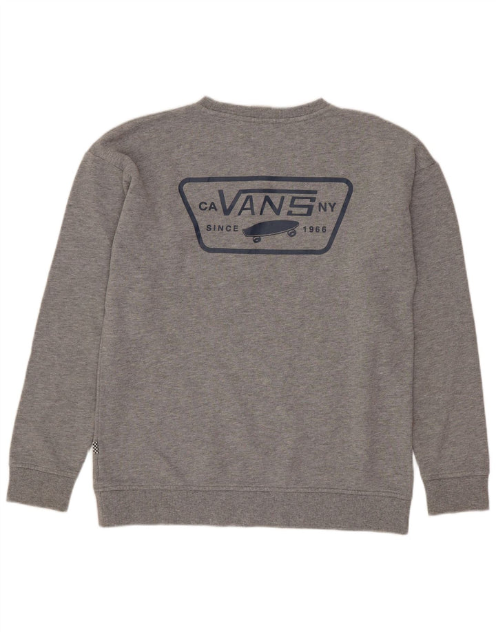 Męski sweter z grafiką VANS XS, szary