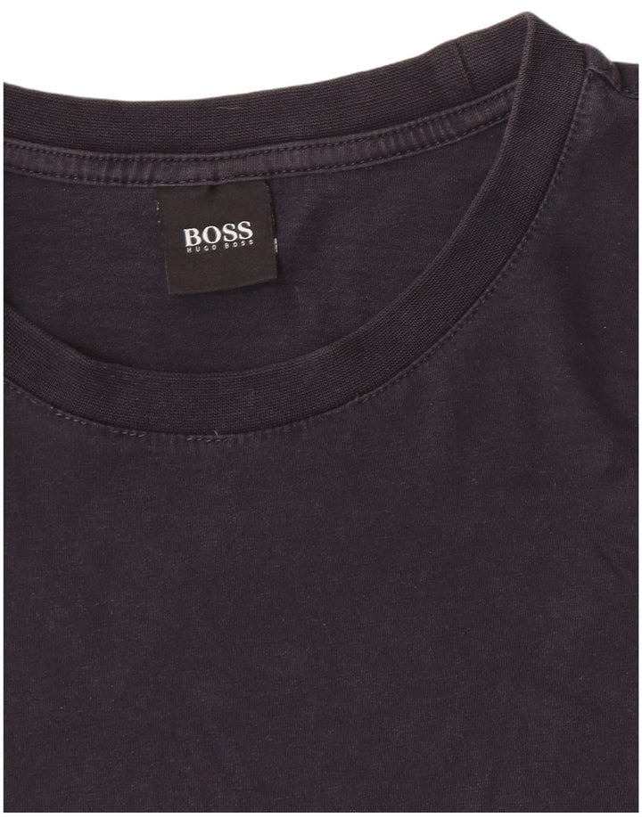 Damska koszulka Hugo Boss, duża, czarna, bawełniana