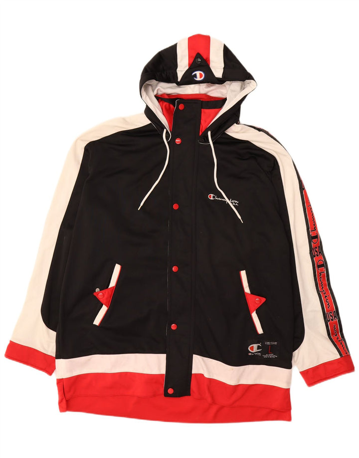 Męska kurtka dresowa CHAMPION z grafiką, duża, wielobarwna, z blokami kolorów