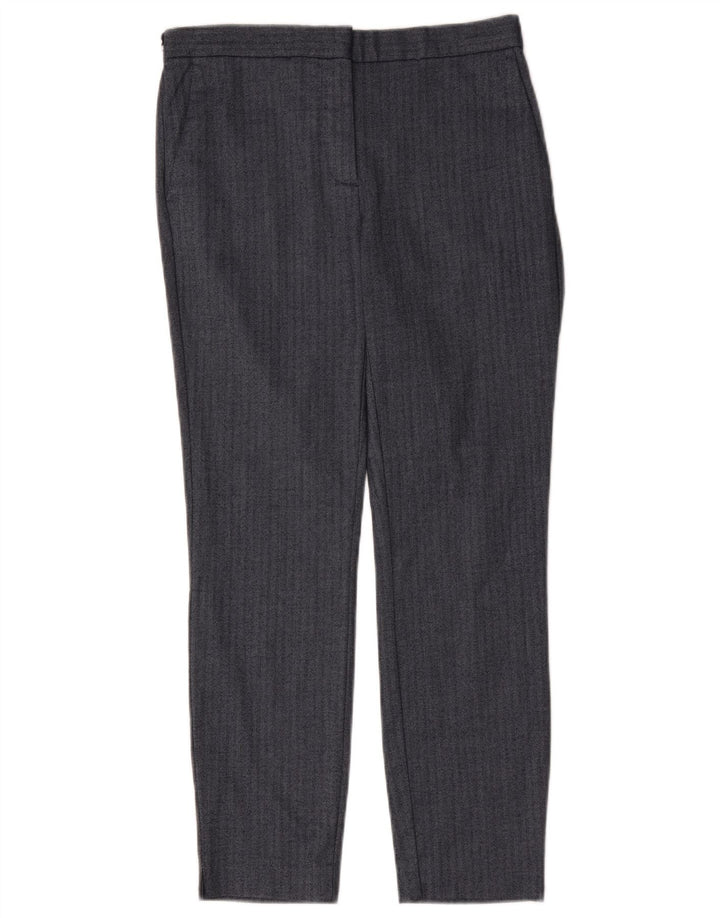 Spodnie damskie Zara Slim Suit Medium W28 L27 Granatowe w jodełkę