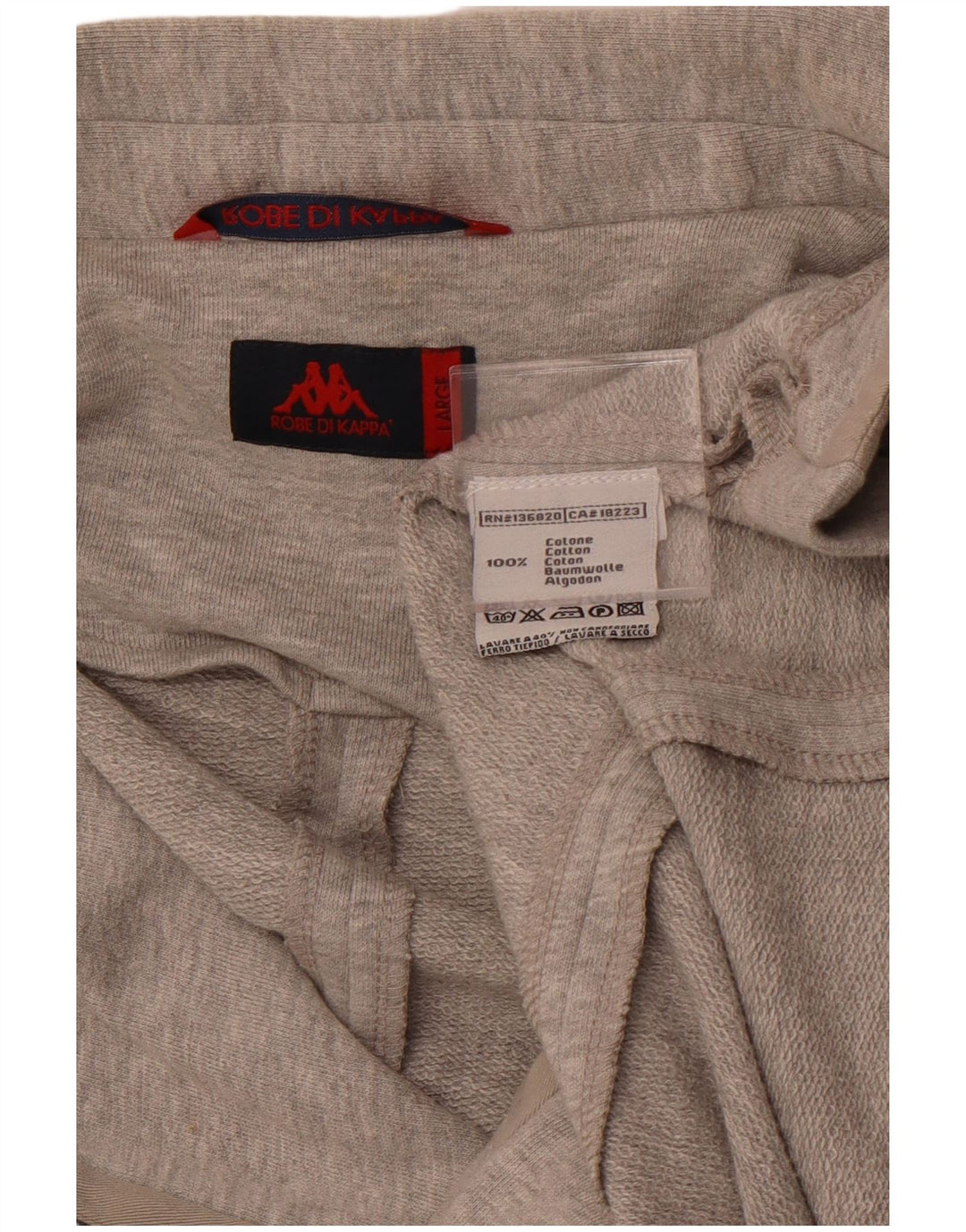 Damska marynarka KAPPA zapinana na 3 guziki UK 14, duża, szara bawełna