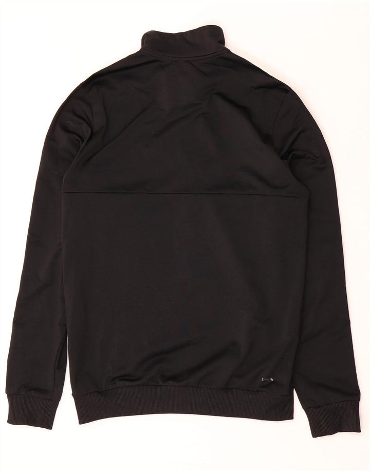 Chłopięca kurtka dresowa ADIDAS Climalite 15-16 lat, czarna, poliester