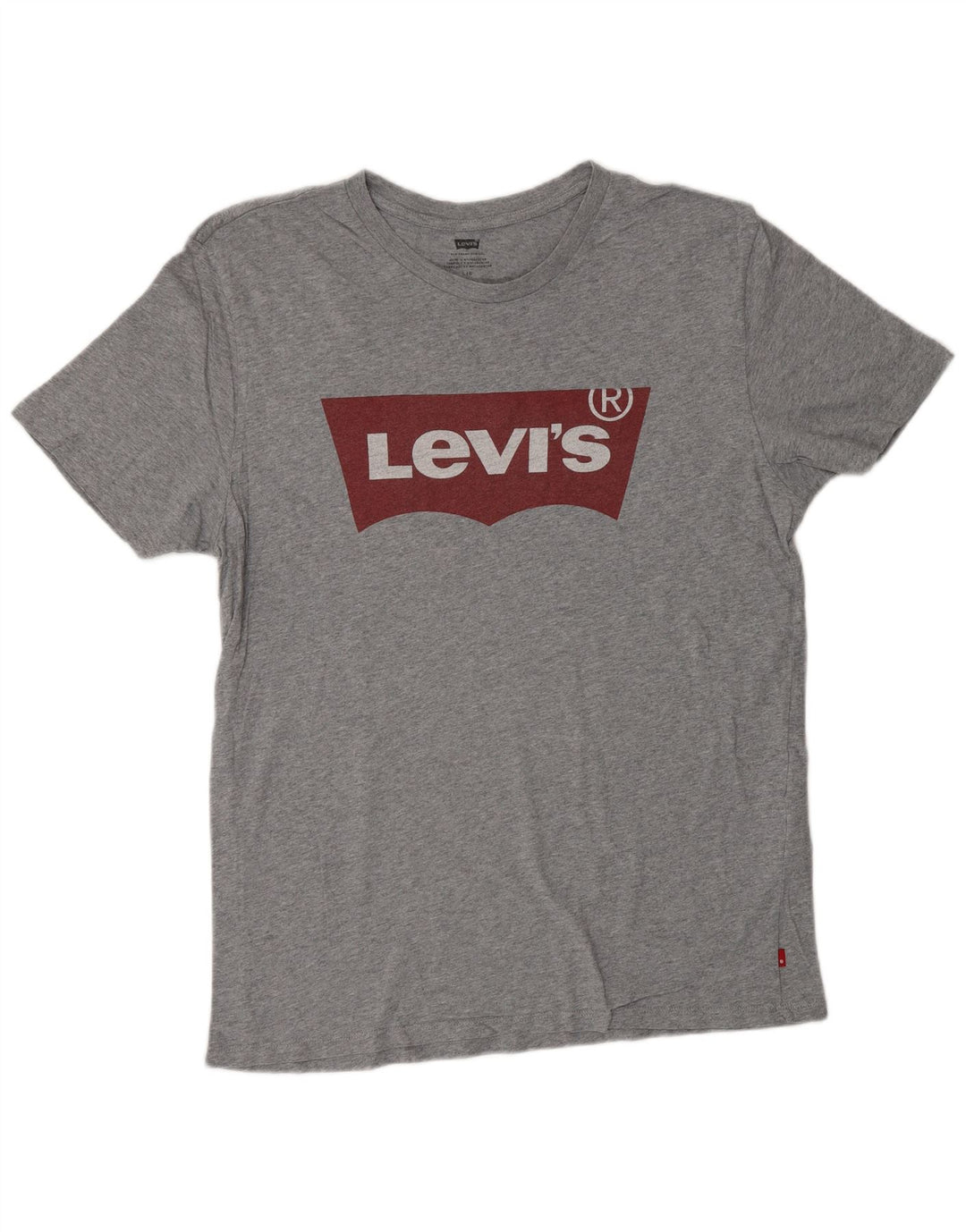 Męski T-shirt z grafiką LEVI'S, duży, szary