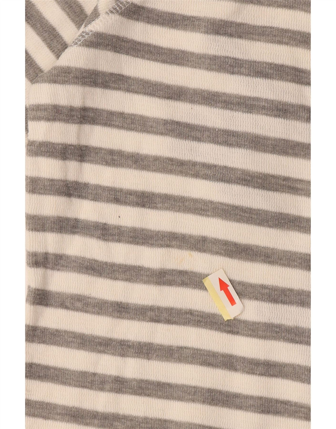 Damski top graficzny Superdry z długim rękawem, UK 10, małe, szare, bawełniane paski