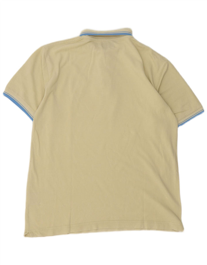 Męska koszulka polo Kappa XL, żółta, bawełniana